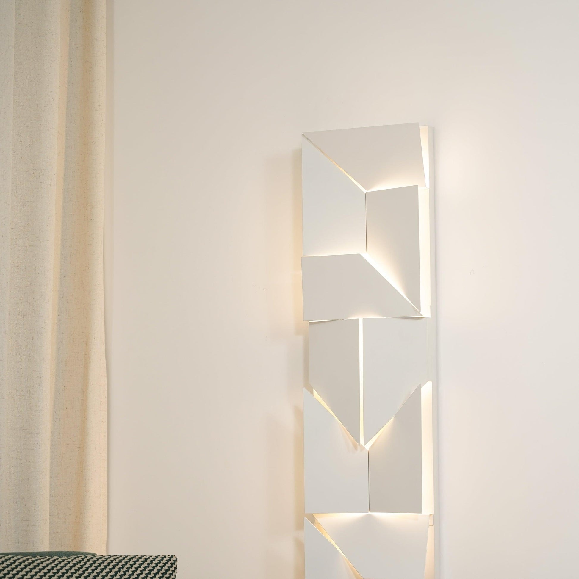 Shadows Grand Wall-mounted Light Wall Light - L 15cm x H 45cm Metal, Hardwired Wall Sconce, detail 67