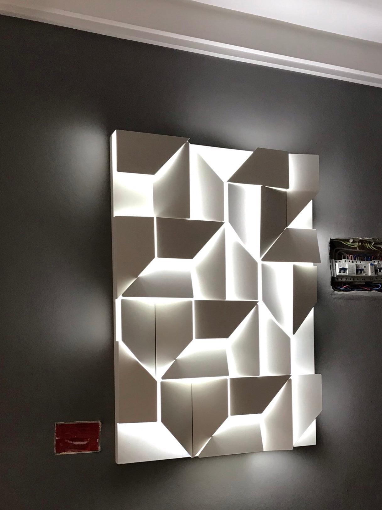 Shadows Grand Wall-mounted Light Wall Light - L 15cm x H 45cm Metal, Hardwired Wall Sconce, detail 61