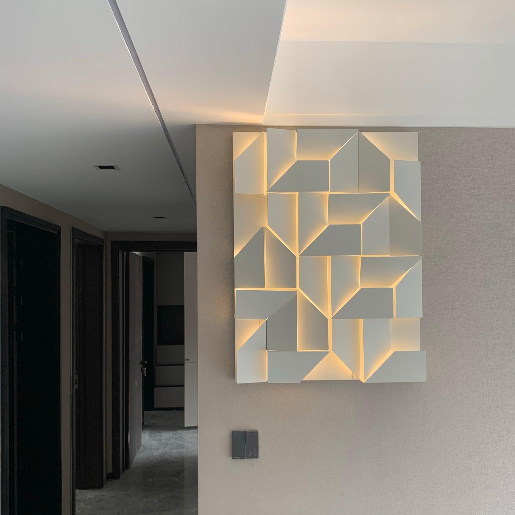 Shadows Grand Wall-mounted Light Wall Light - L 23.6 x W 23.6 Metal, Hardwired Wall Sconce, detail 55