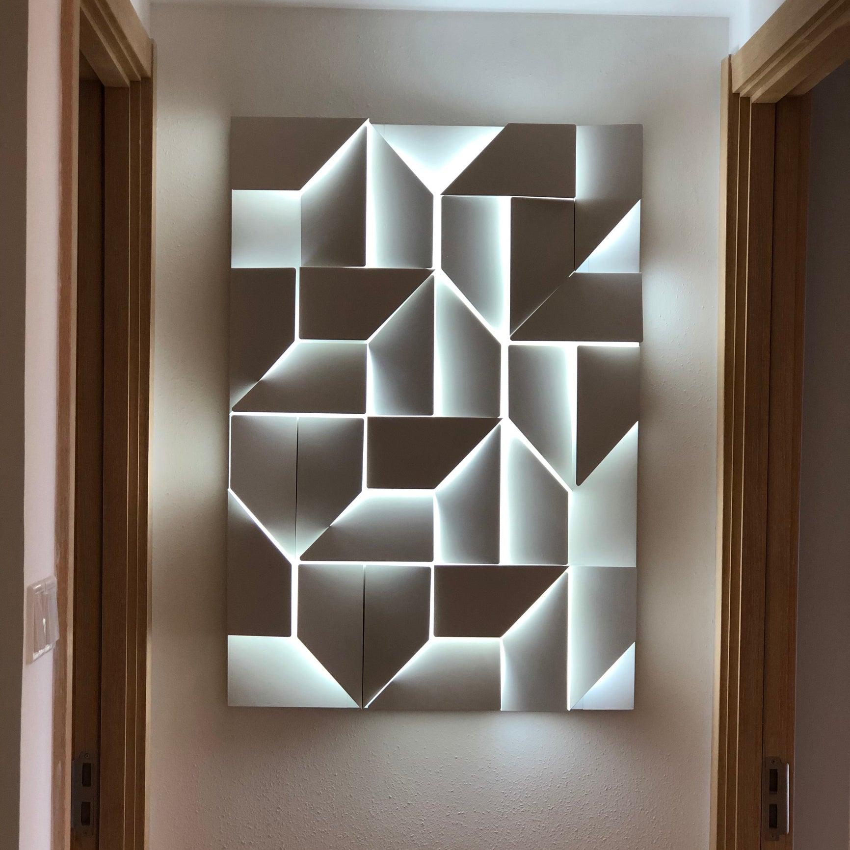Shadows Grand Wall-mounted Light Wall Light - L 15cm x H 45cm Metal, Hardwired Wall Sconce, detail 63