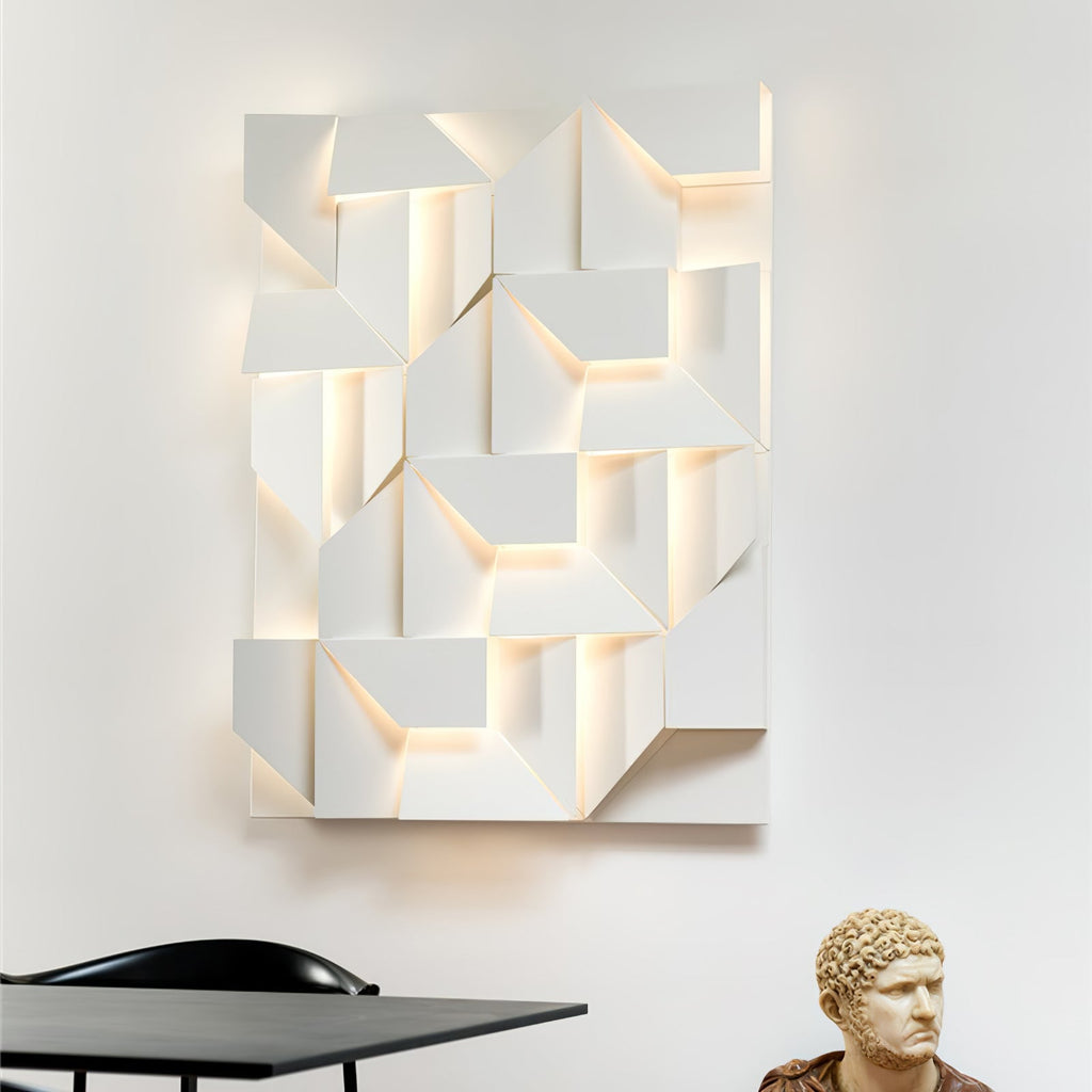 Shadows Grand Wall-mounted Light Wall Light - L 15cm x H 45cm Metal, Hardwired Wall Sconce, detail 3