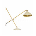 Shear Table Light, Bedside Table Lamp, Metal, ∅ 18.5″ x H 18.5″