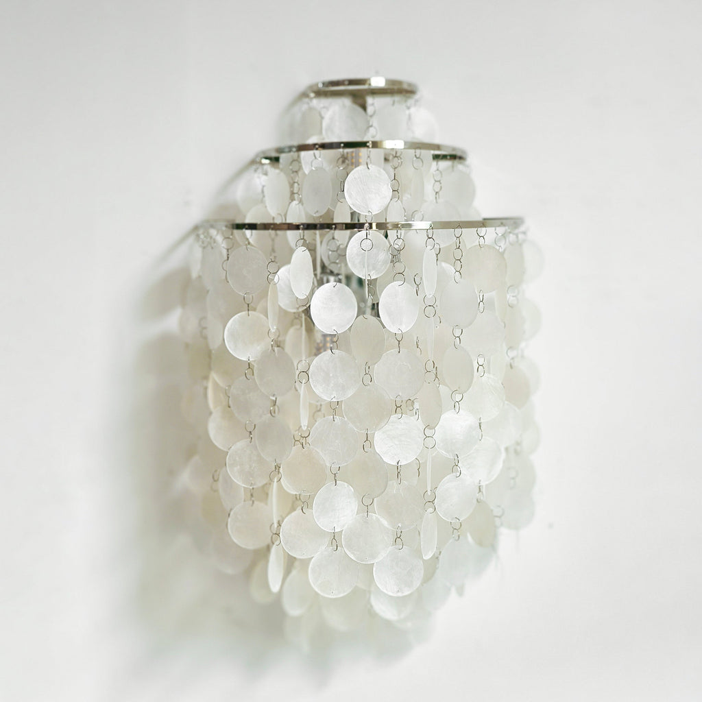 Shell Cascading Wall Light, Hardwired Wall Sconce, detail 5