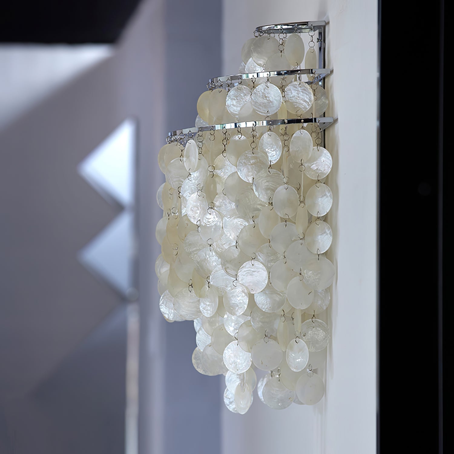 Shell Cascading Wall Light, Hardwired Wall Sconce, detail 13