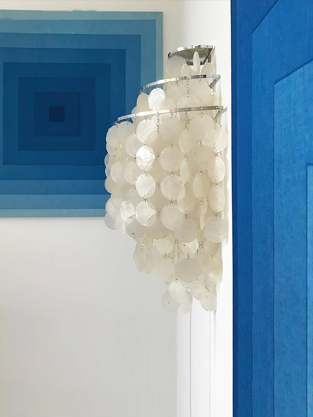 Shell Cascading Wall Light, Hardwired Wall Sconce, detail 15