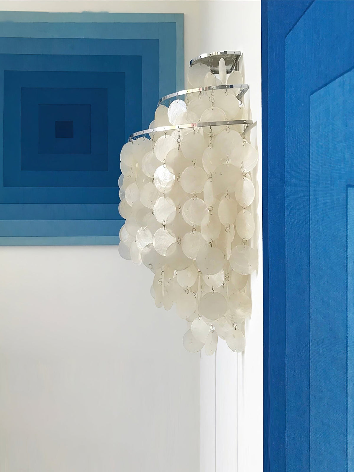 Shell Cascading Wall Light, Hardwired Wall Sconce, detail 15