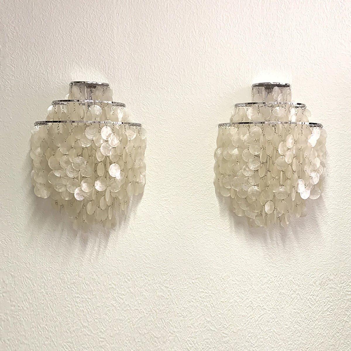 Shell Cascading Wall Light, Hardwired Wall Sconce, detail 16