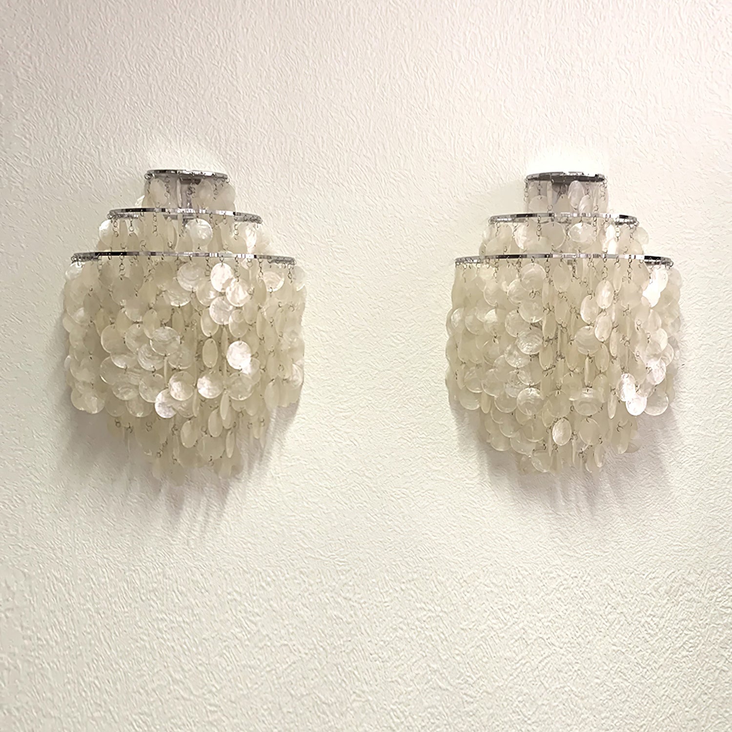 Shell Cascading Wall Light, Hardwired Wall Sconce, detail 16