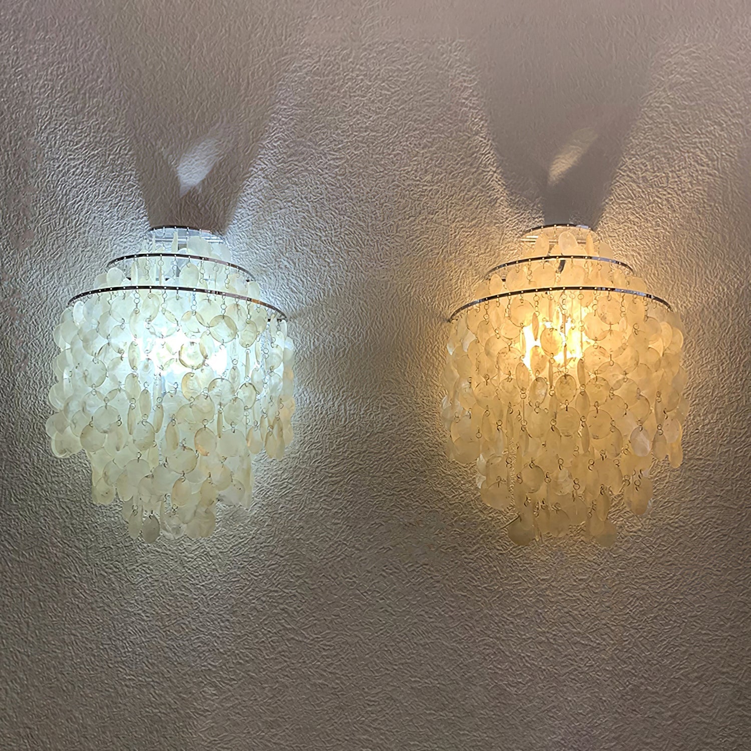 Shell Cascading Wall Light, Hardwired Wall Sconce, detail 18