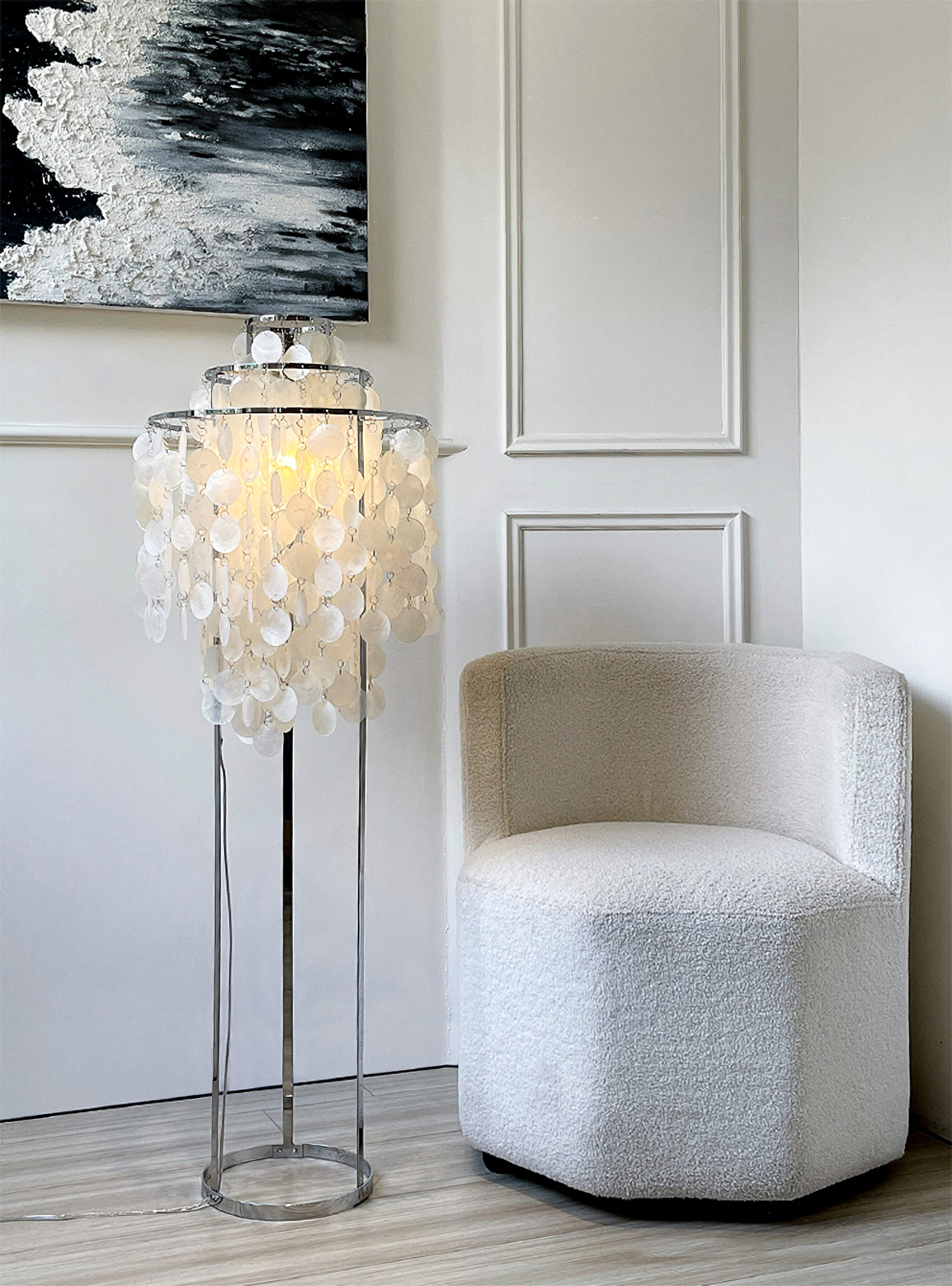 Shell Floor Light, Floor Lamp, detail 5