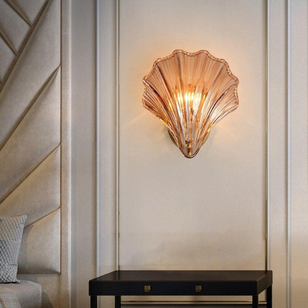 Shell Wall Light, Hardwired Wall Sconce, detail 3