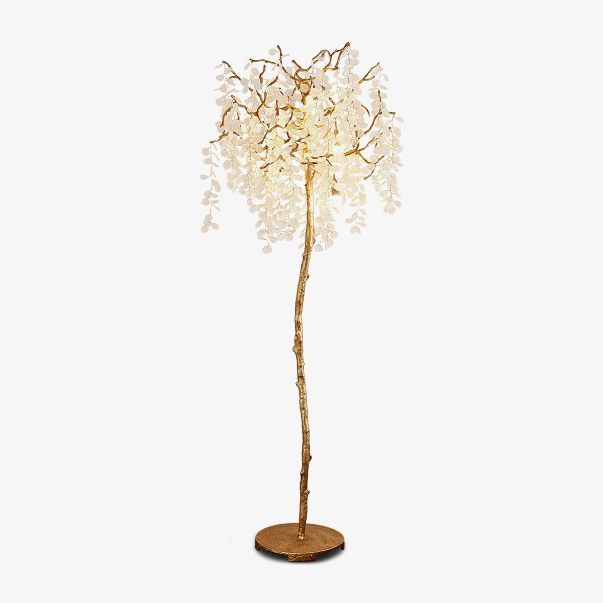 Shiro Noda Standing Light floor lamp in brass, glass, iron | Tianguang Select