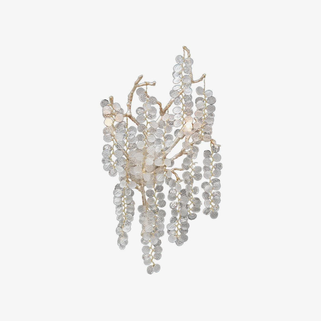Shiro Noda Wall Light, Hardwired Wall Sconce, Brass, Dia 35cm x H 55cm