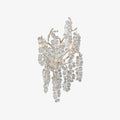 Shiro Noda Wall Light, Hardwired Wall Sconce, Brass, Dia 35cm x H 55cm