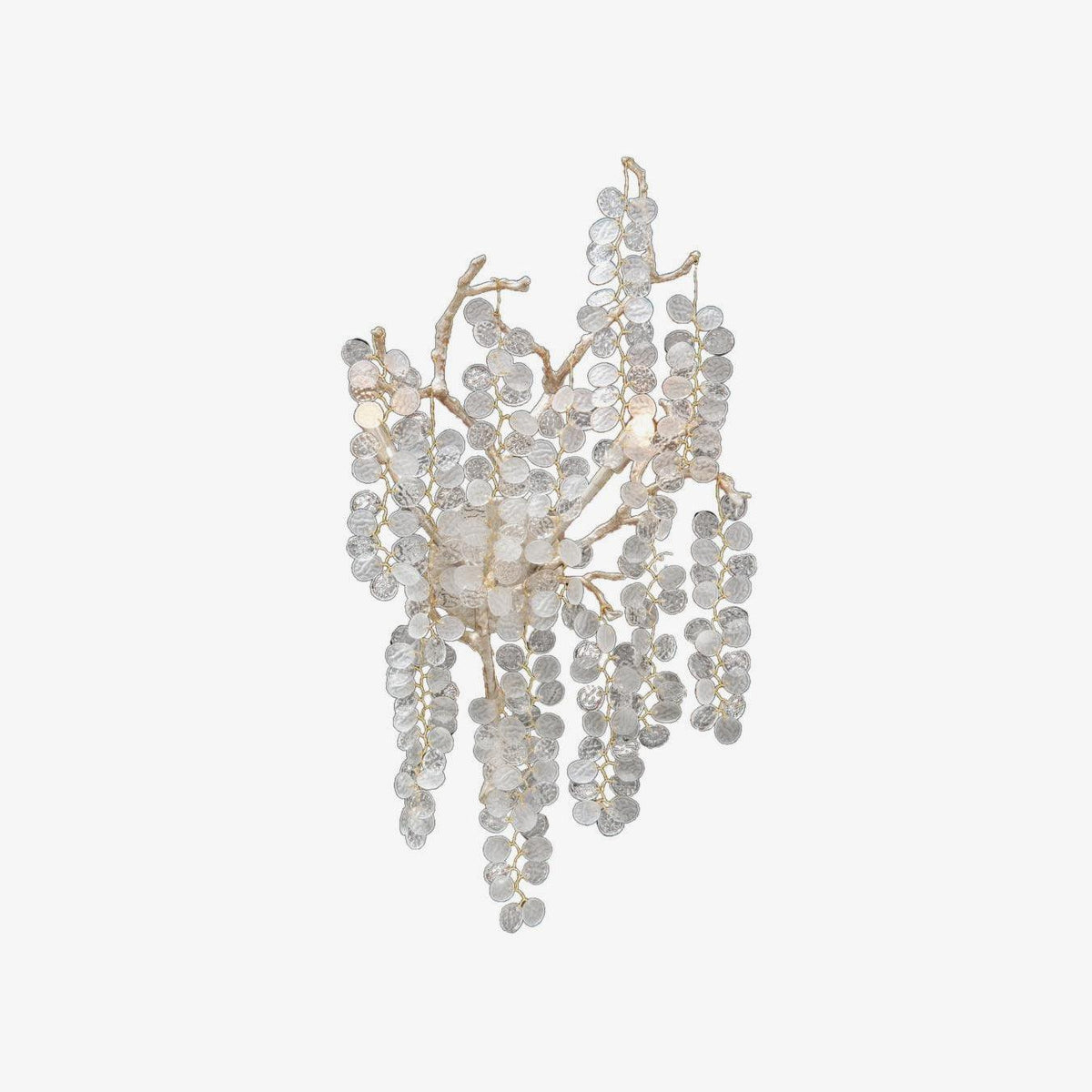 Shiro Noda Wall Light, Hardwired Wall Sconce, Brass, Dia 35cm x H 55cm