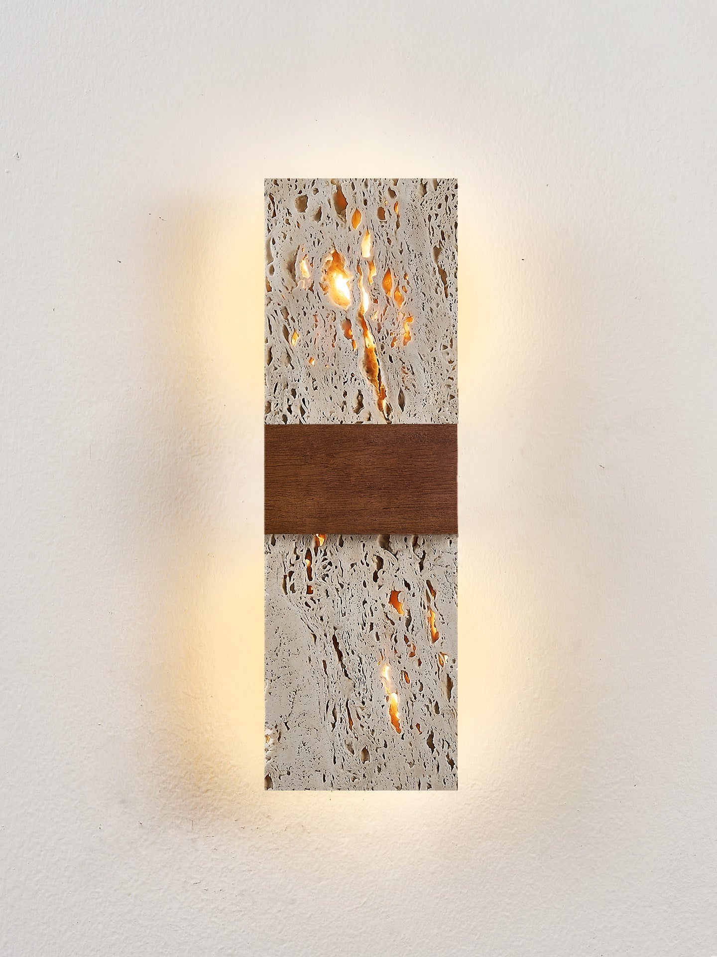 Siena Travertine Wall Light, Hardwired Wall Sconce, detail 16
