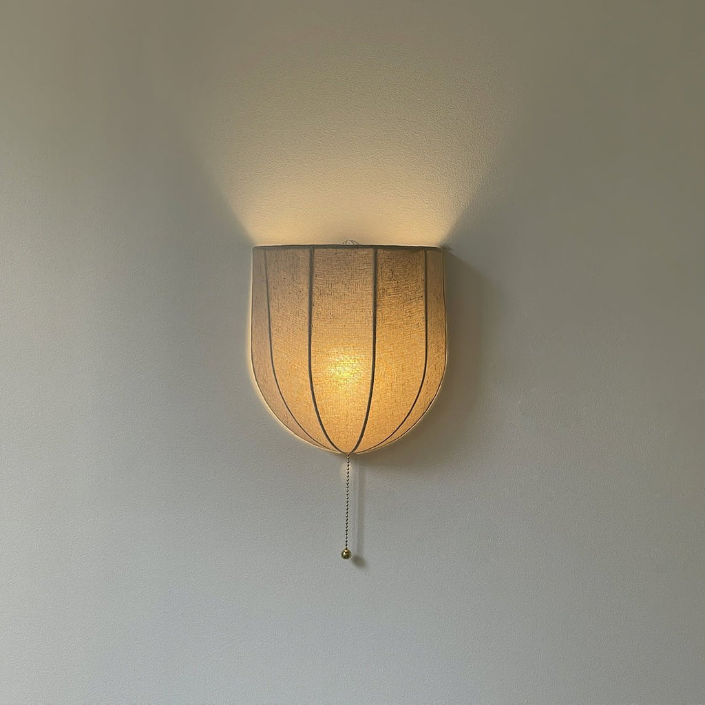 Sienna Linen Wall Light fixture Wall Light, Hardwired Wall Sconce, detail 5