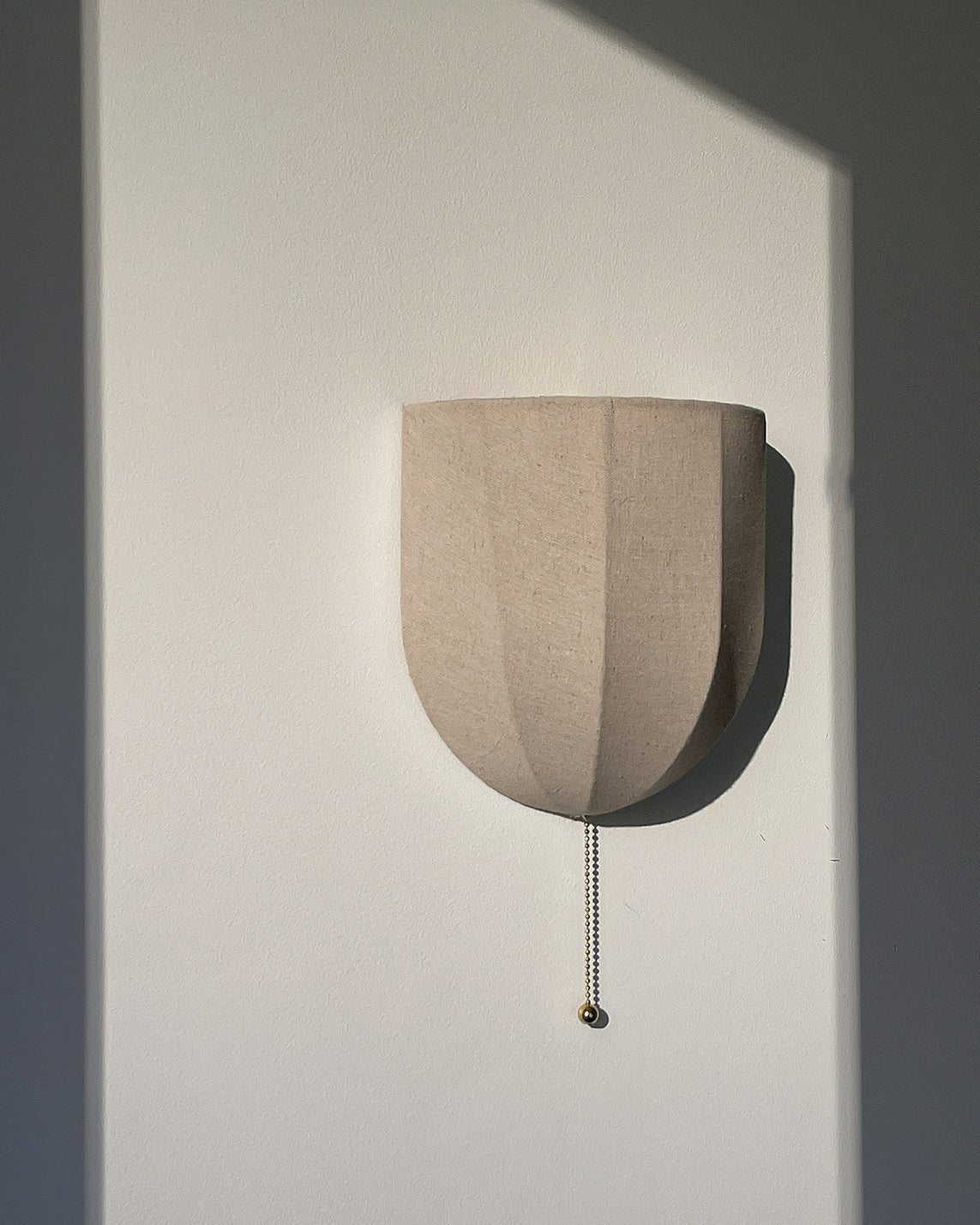 Sienna Linen Wall Light fixture Wall Light, Hardwired Wall Sconce, detail 3