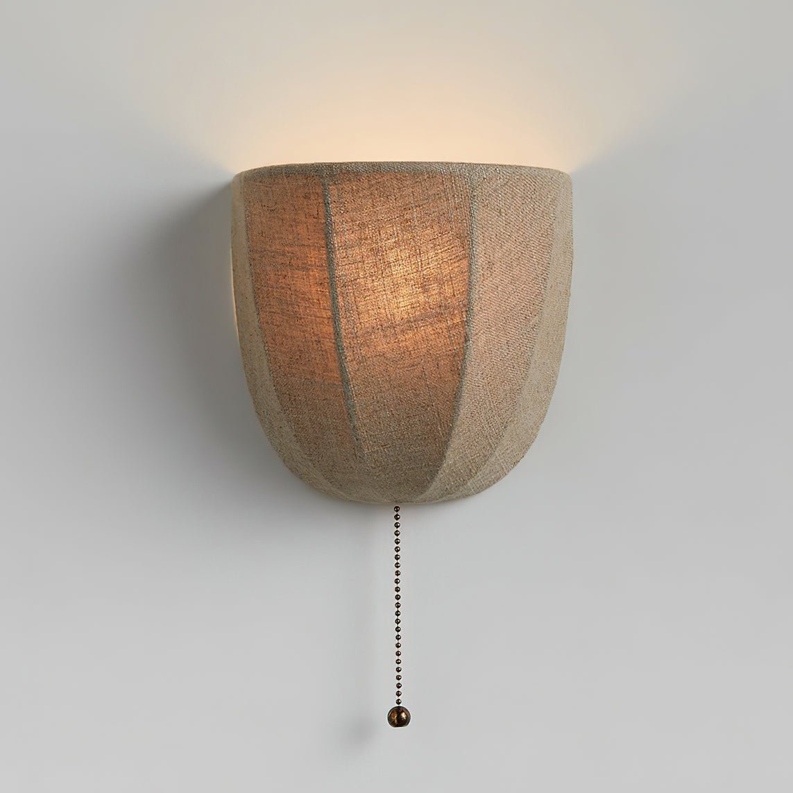 Sienna Linen Wall Light fixture Wall Light, Hardwired Wall Sconce, detail 2