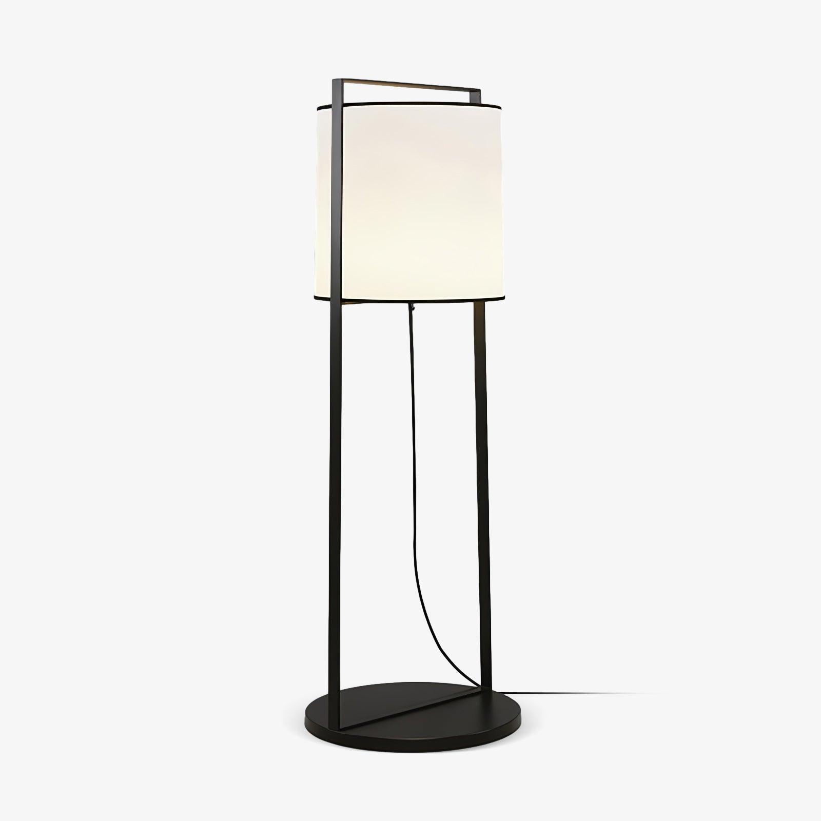Silhouette Textile Floor Light, Floor Lamp, Metal, ∅ 21.7″ x H 59.1″