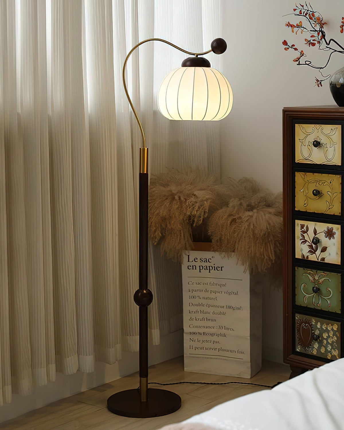 Silk Globe Floor Light, Floor Lamp, detail 14