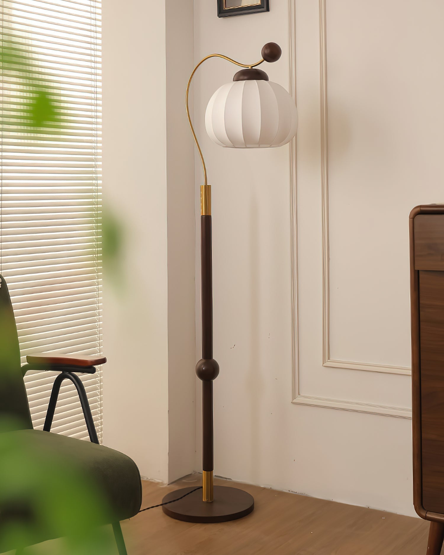 Silk Globe Floor Light, Floor Lamp, detail 8