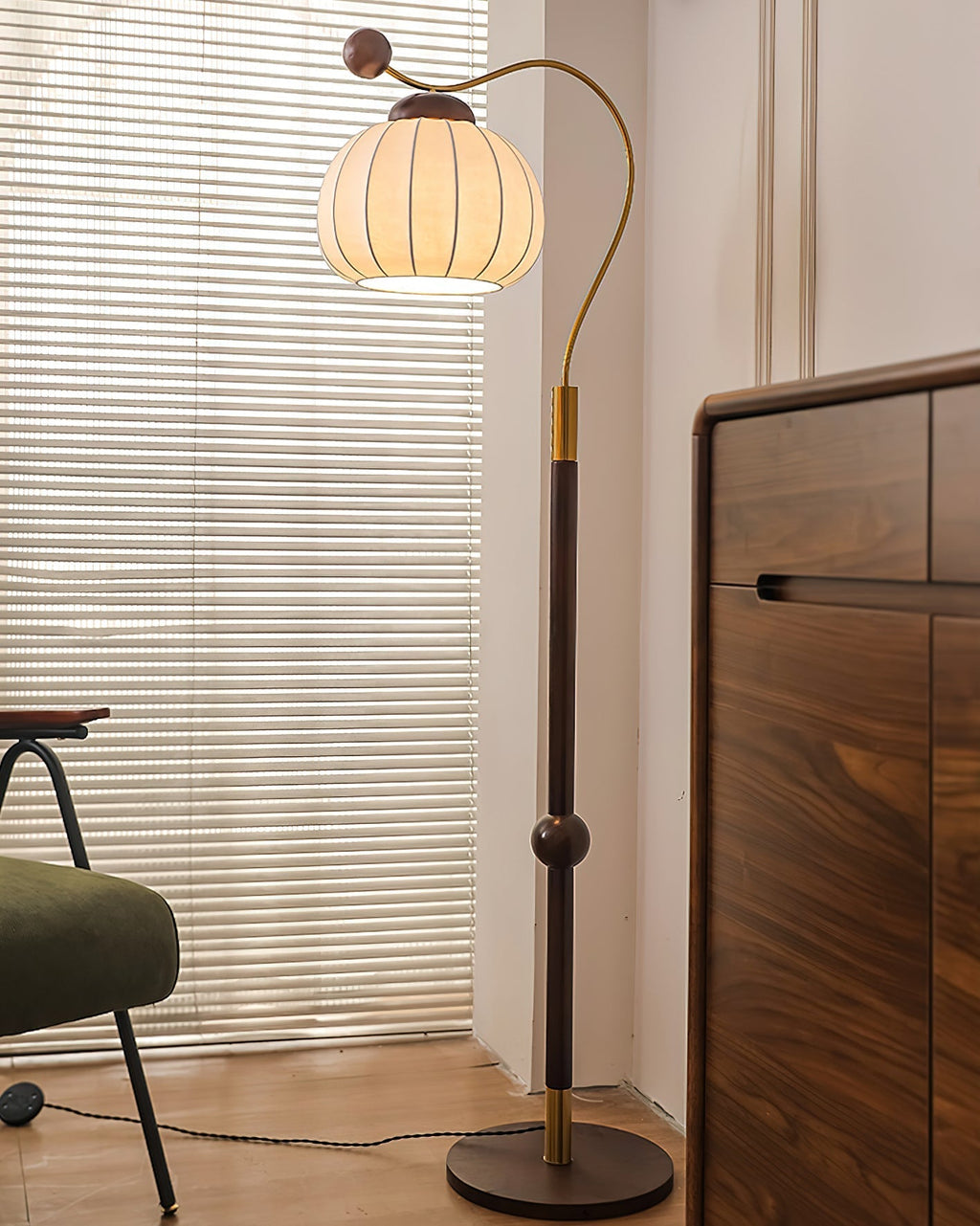 Silk Globe Floor Light, Floor Lamp, detail 10