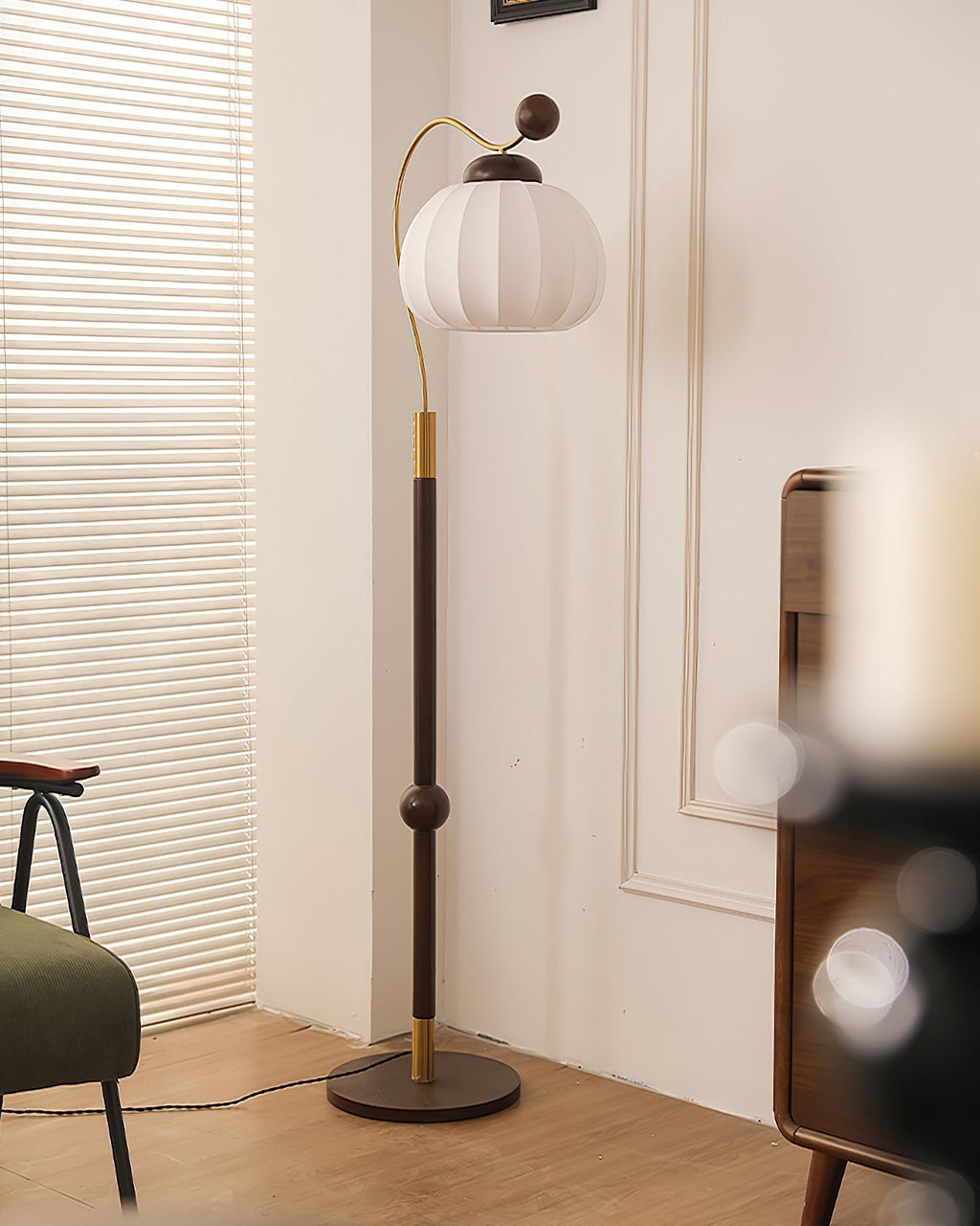 Silk Globe Floor Light, Floor Lamp, detail 11