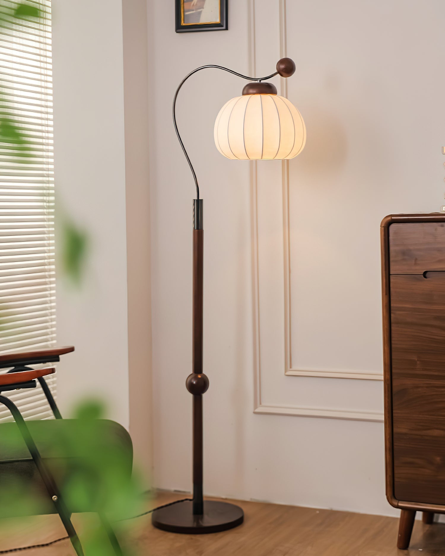 Silk Globe Floor Light, Floor Lamp, detail 6