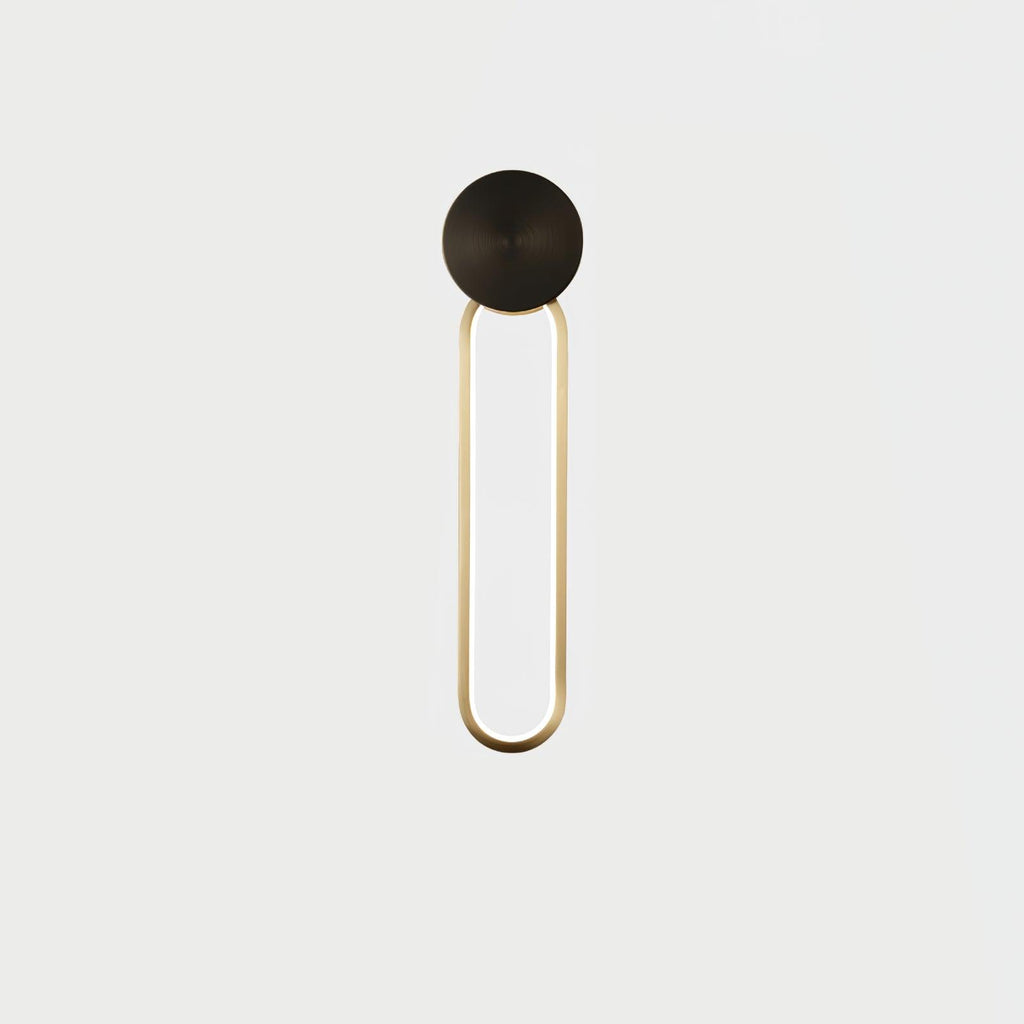 Clean Elliptical Wall Light, Hardwired Wall Sconce, detail 10