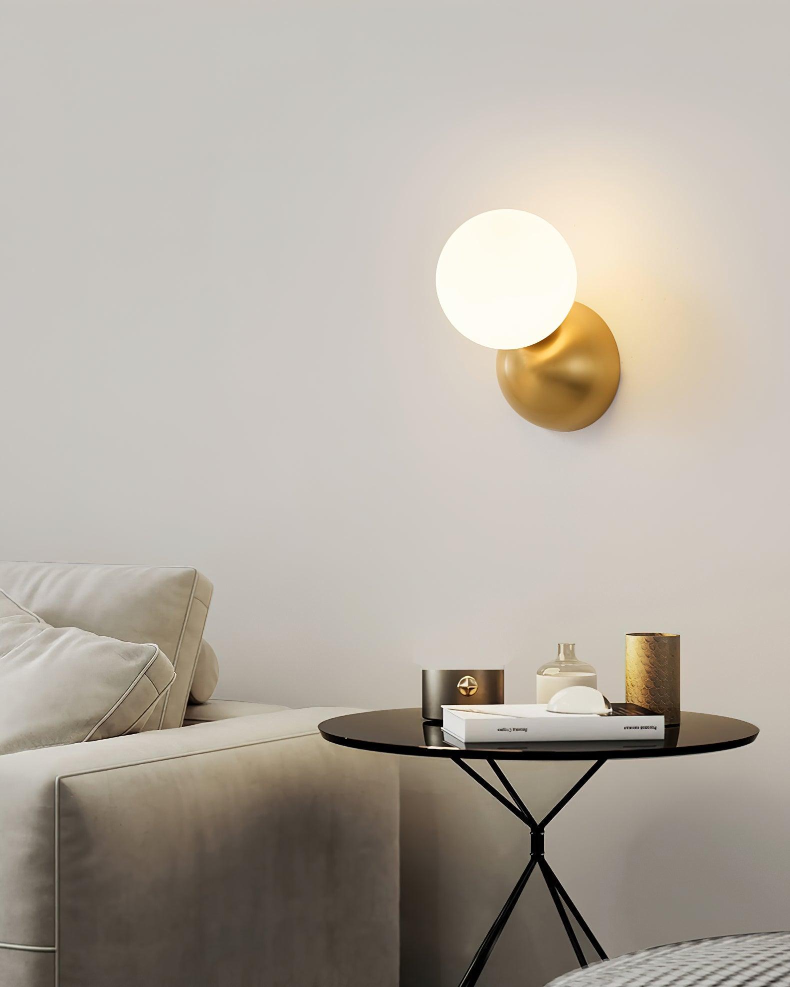 Single Globe Wall Light, Hardwired Wall Sconce, detail 5