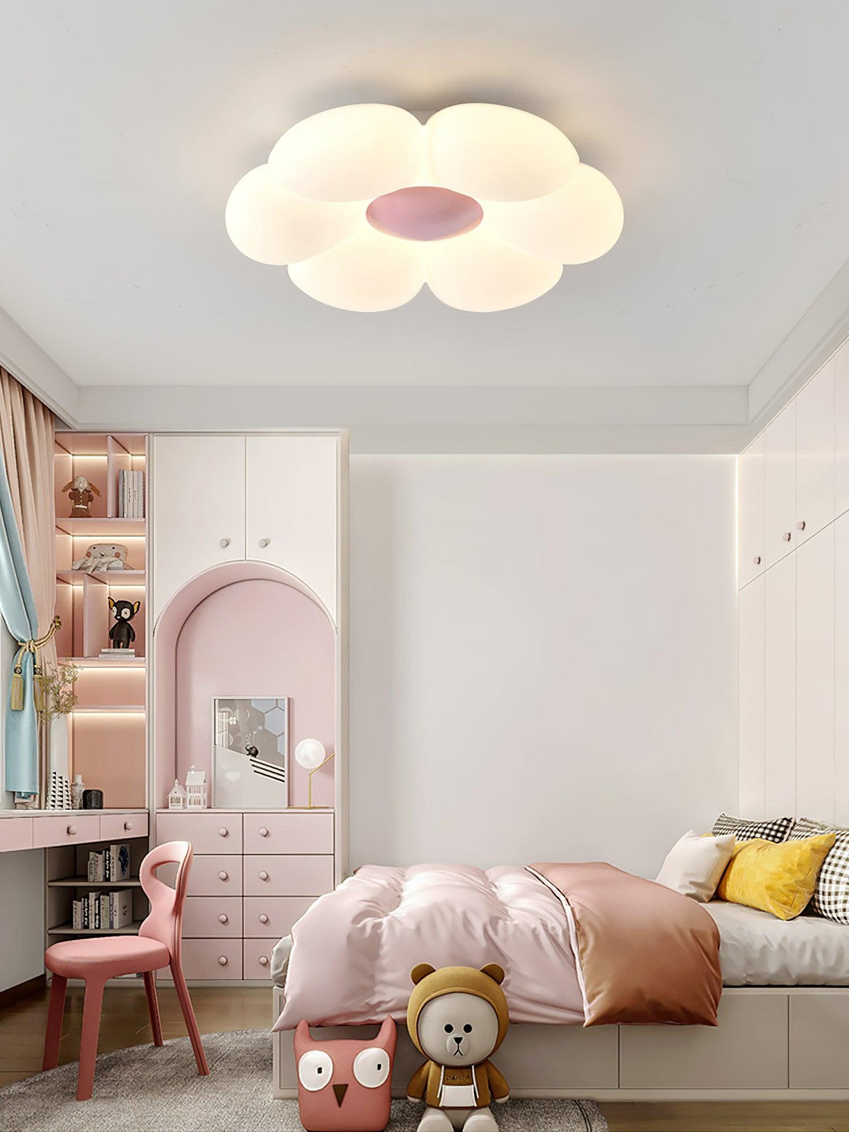 Six-leaf Flower Kids Room Overhead light Ceiling Lamp detail view 10