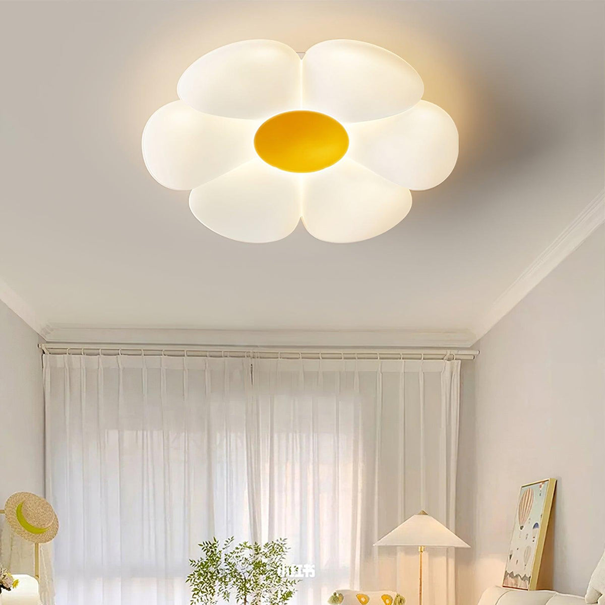 Six-leaf Flower Kids Room Overhead light Ceiling Lamp detail view 3
