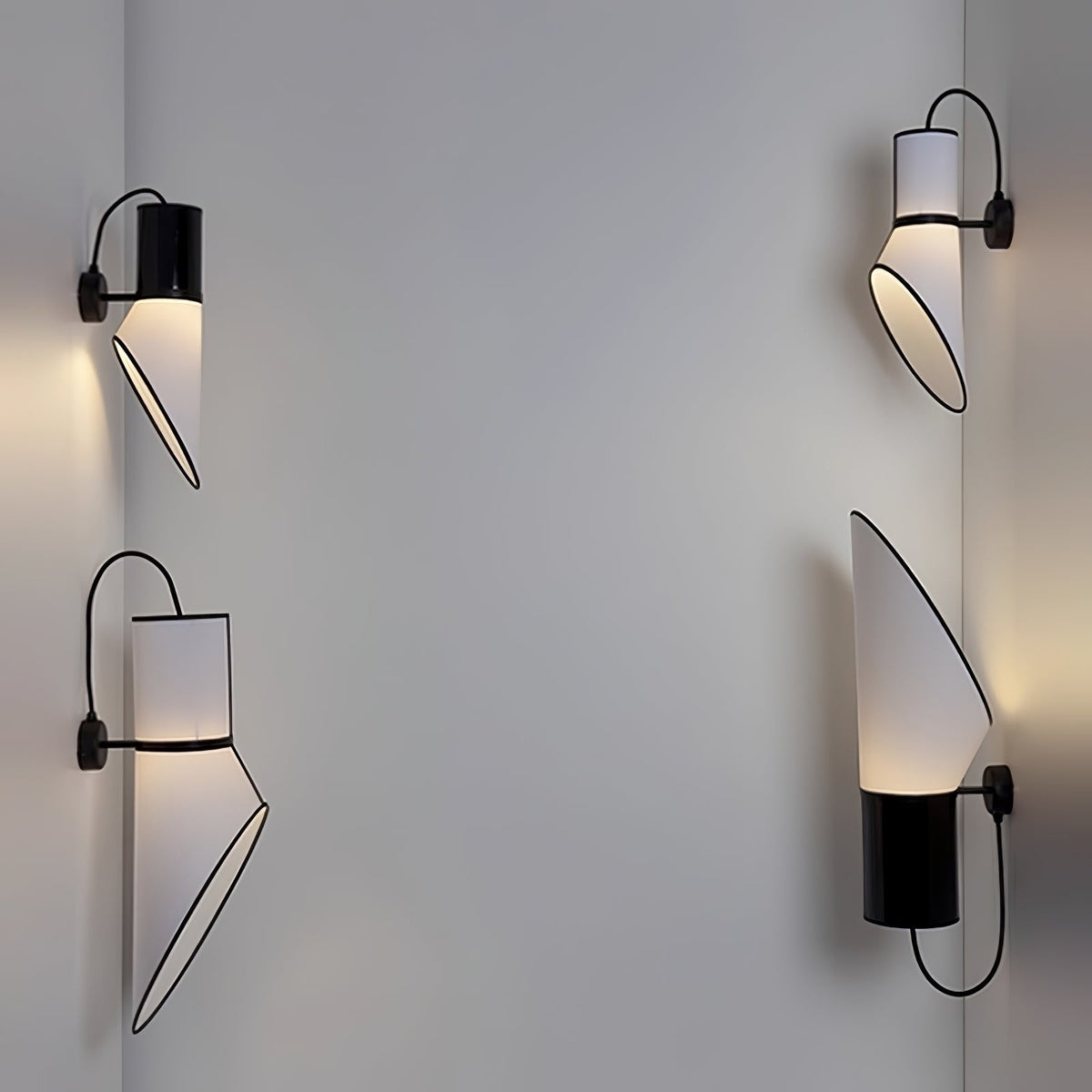 Sketch Line Wall Light - Dia 27cm x H 45cm Metal, Hardwired Wall Sconce, detail 8