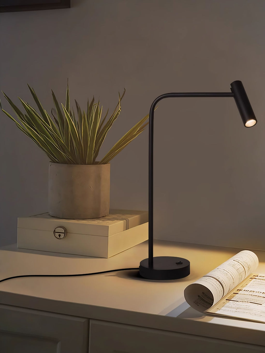 Skinny Table Light, Bedside Table Lamp, detail 7
