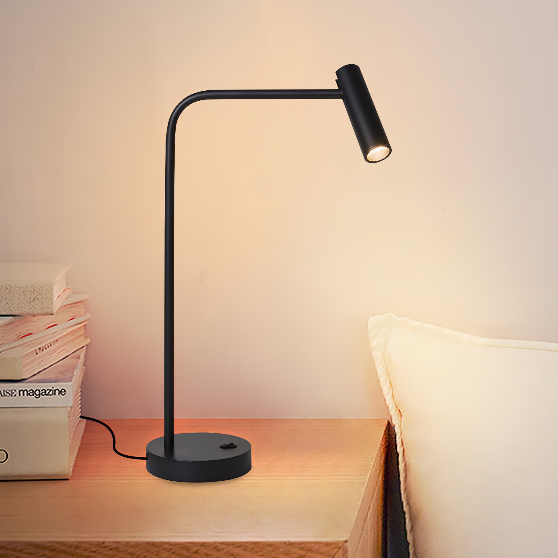 Skinny Table Light, Bedside Table Lamp, detail 3