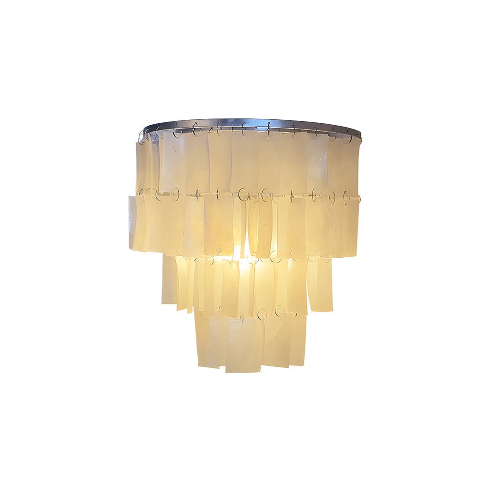 Skye Shell Tiered Wall Light, Hardwired Wall Sconce, detail 17