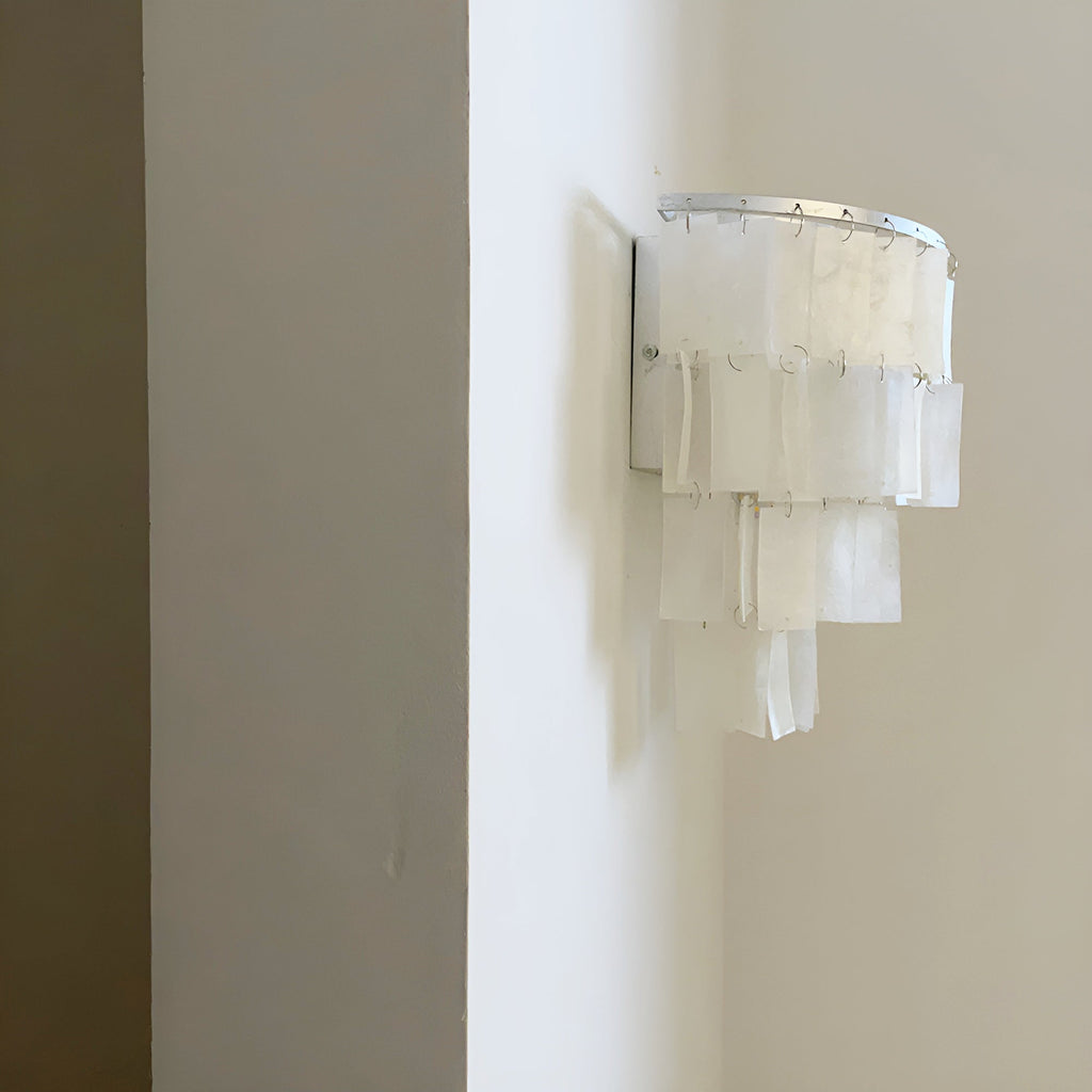 Skye Shell Tiered Wall Light, Hardwired Wall Sconce, detail 21