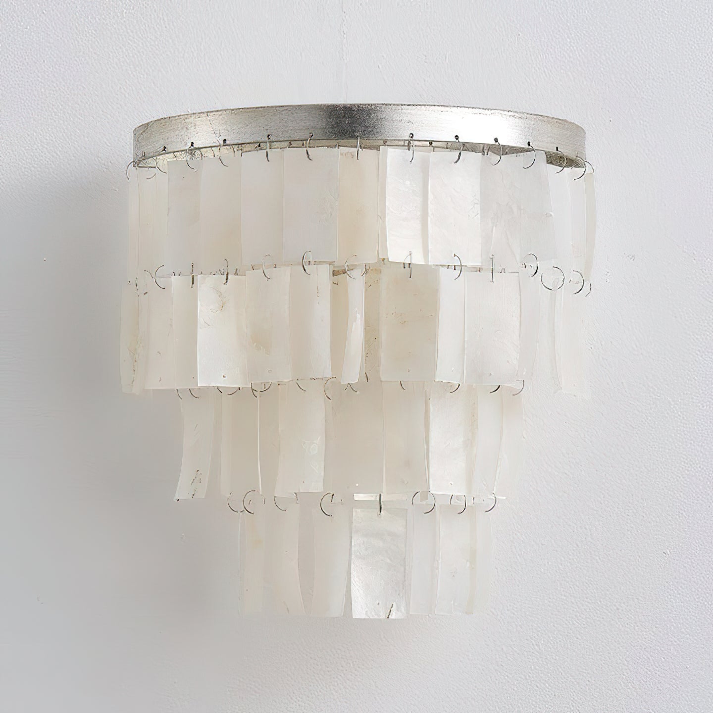 Skye Shell Tiered Wall Light, Hardwired Wall Sconce, detail 37