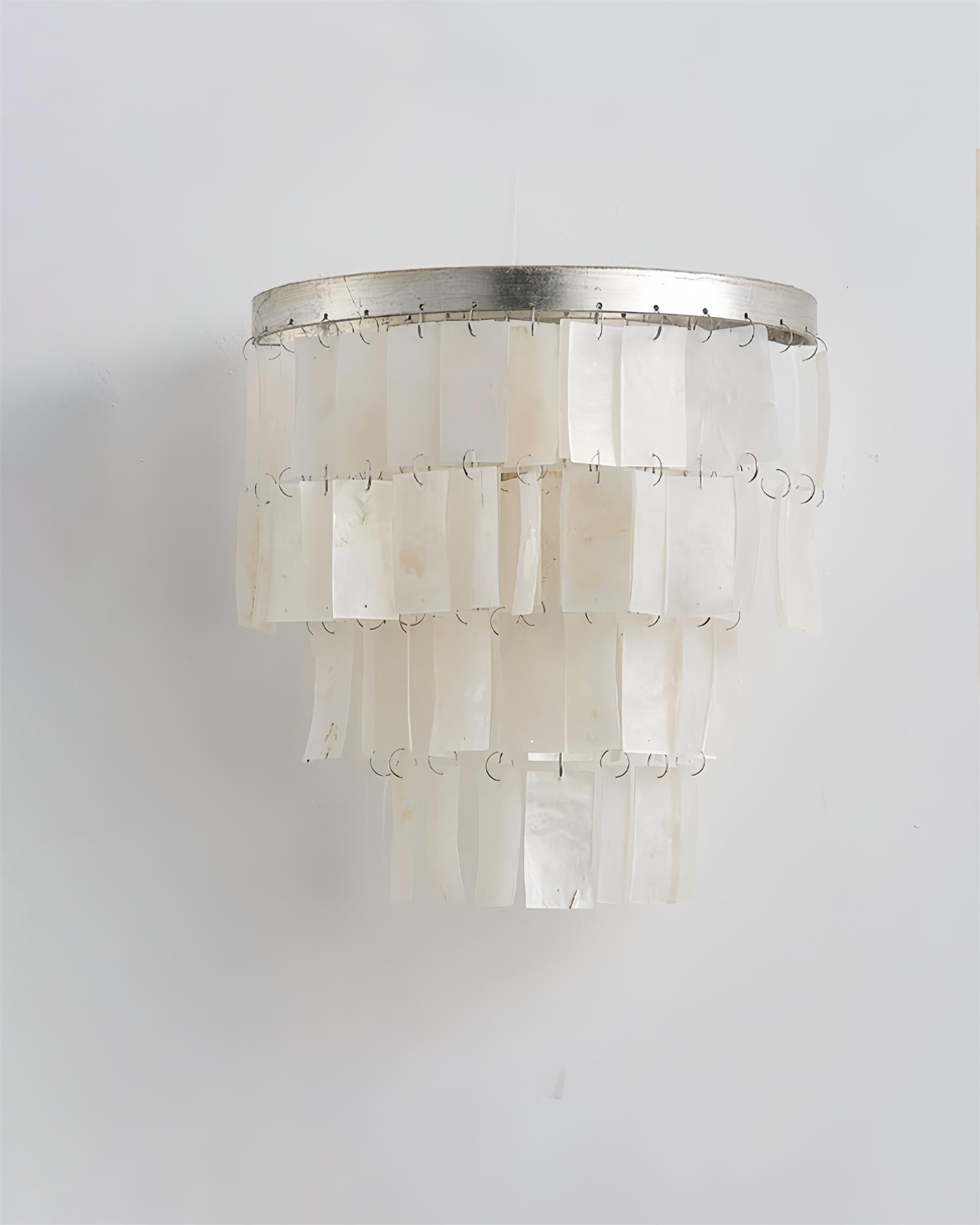 Skye Shell Tiered Wall Light, Hardwired Wall Sconce, detail 29