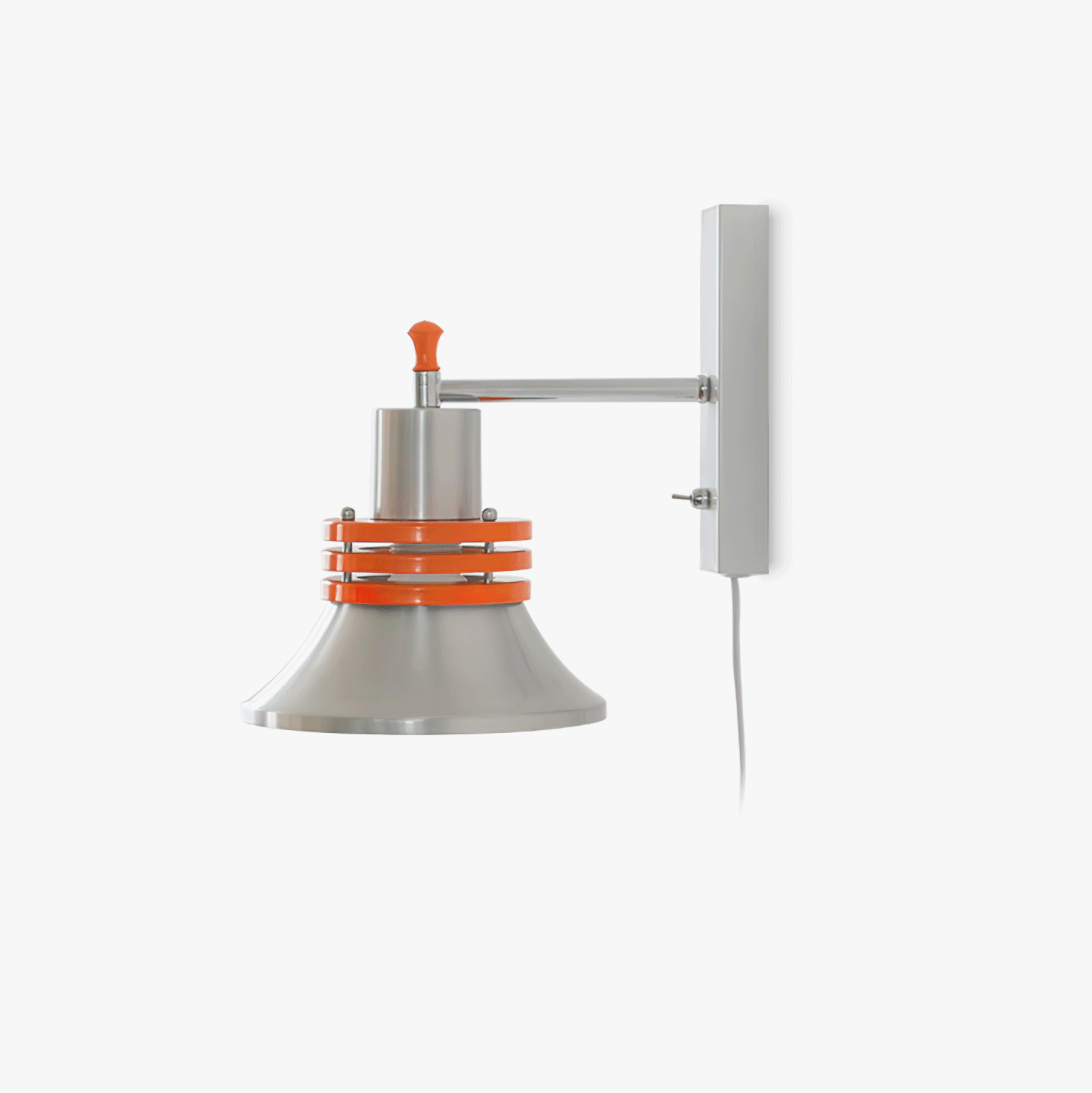 Sleekform Static Wall Light, Hardwired Wall Sconce, Metal, ∅ 20cm x H 22cm