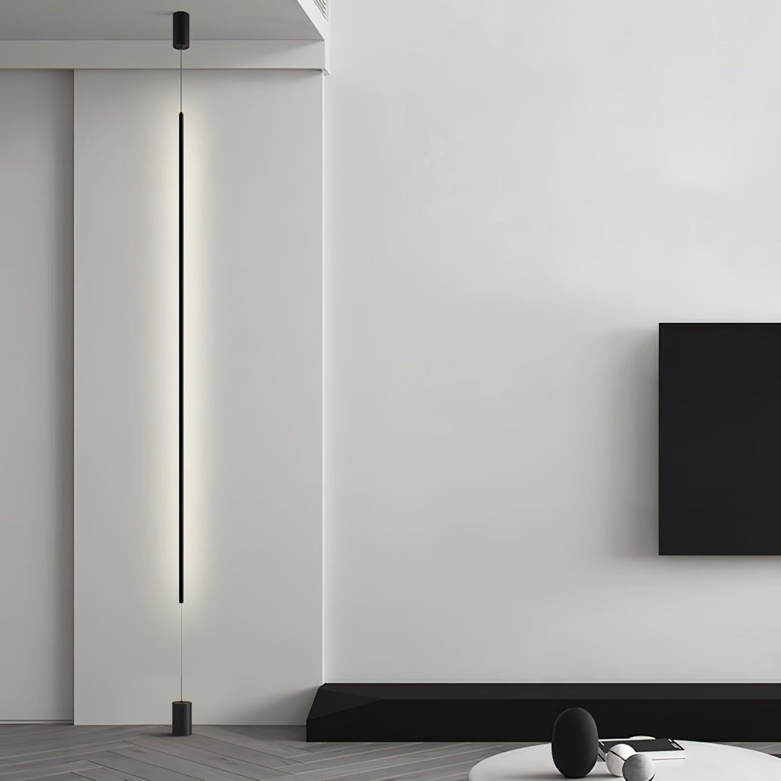 Metal Slim line Cabinet Stand Lamp, Floor Lamp, detail 3