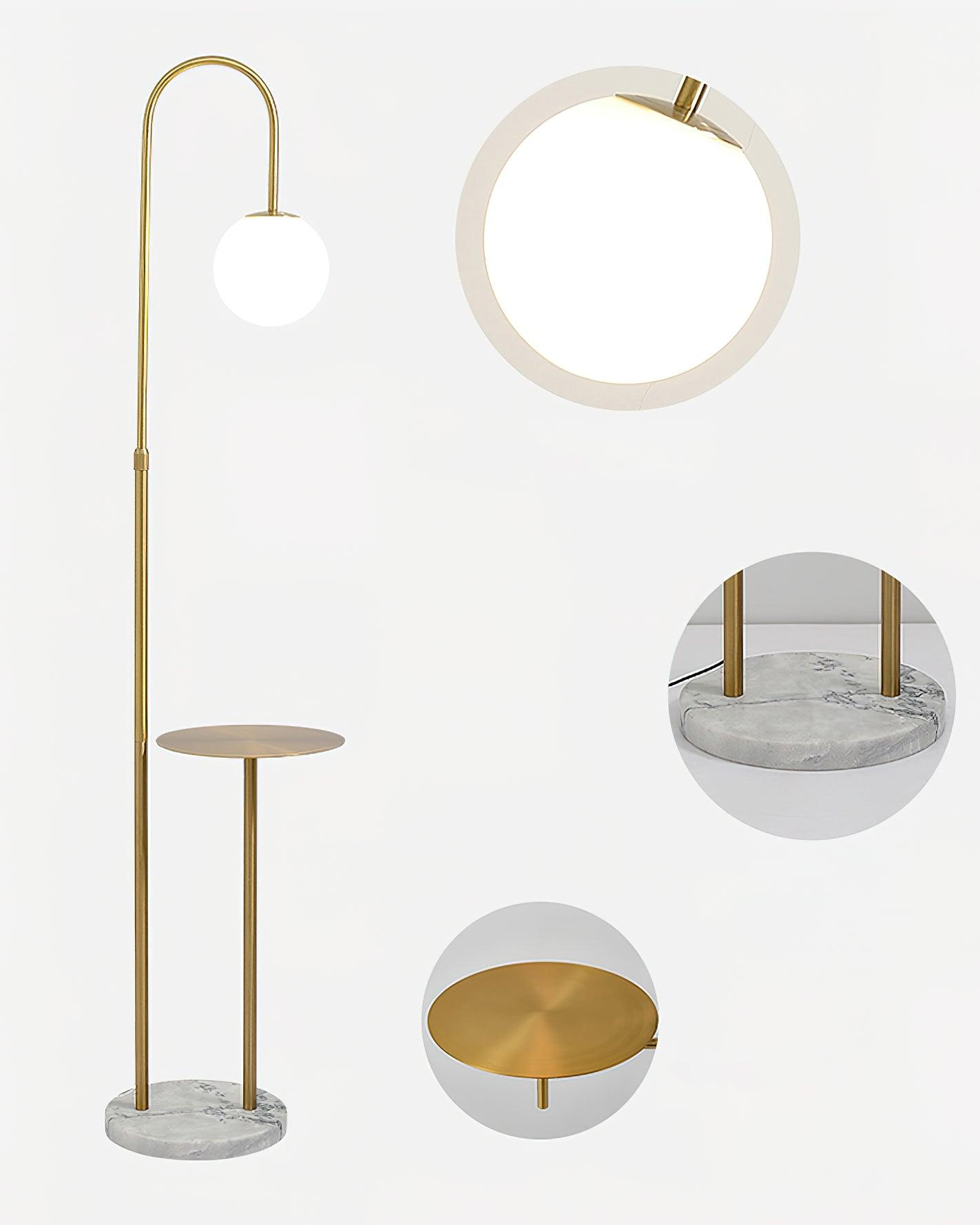 Small Bubble Accent Lamp Table Floor Light, Floor Lamp, detail 9