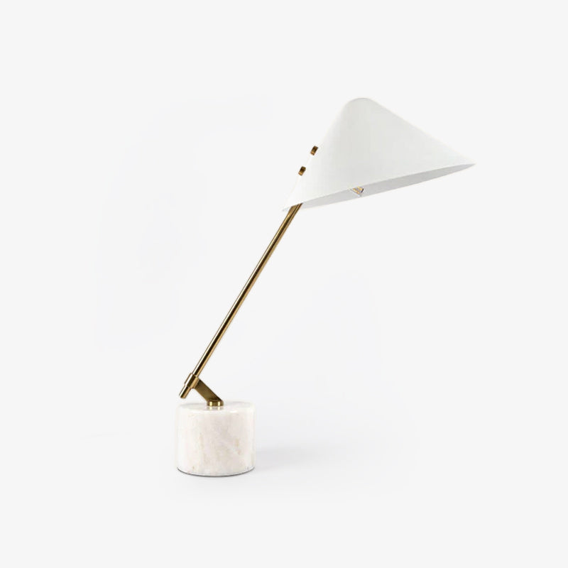 Small Hat Table Light, Bedside Table Lamp, Steel, L 21.7″ x H 20.5″