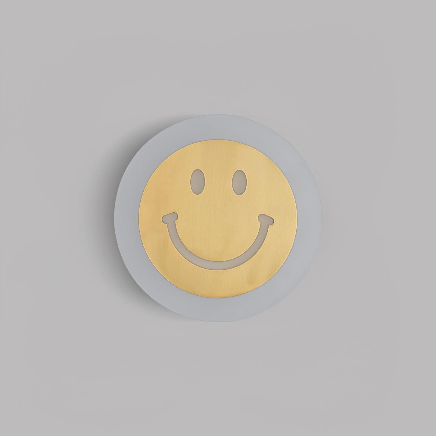 Smiley Wall Light, Wall Sconce, Metal, Dia 20cm x H 20cm