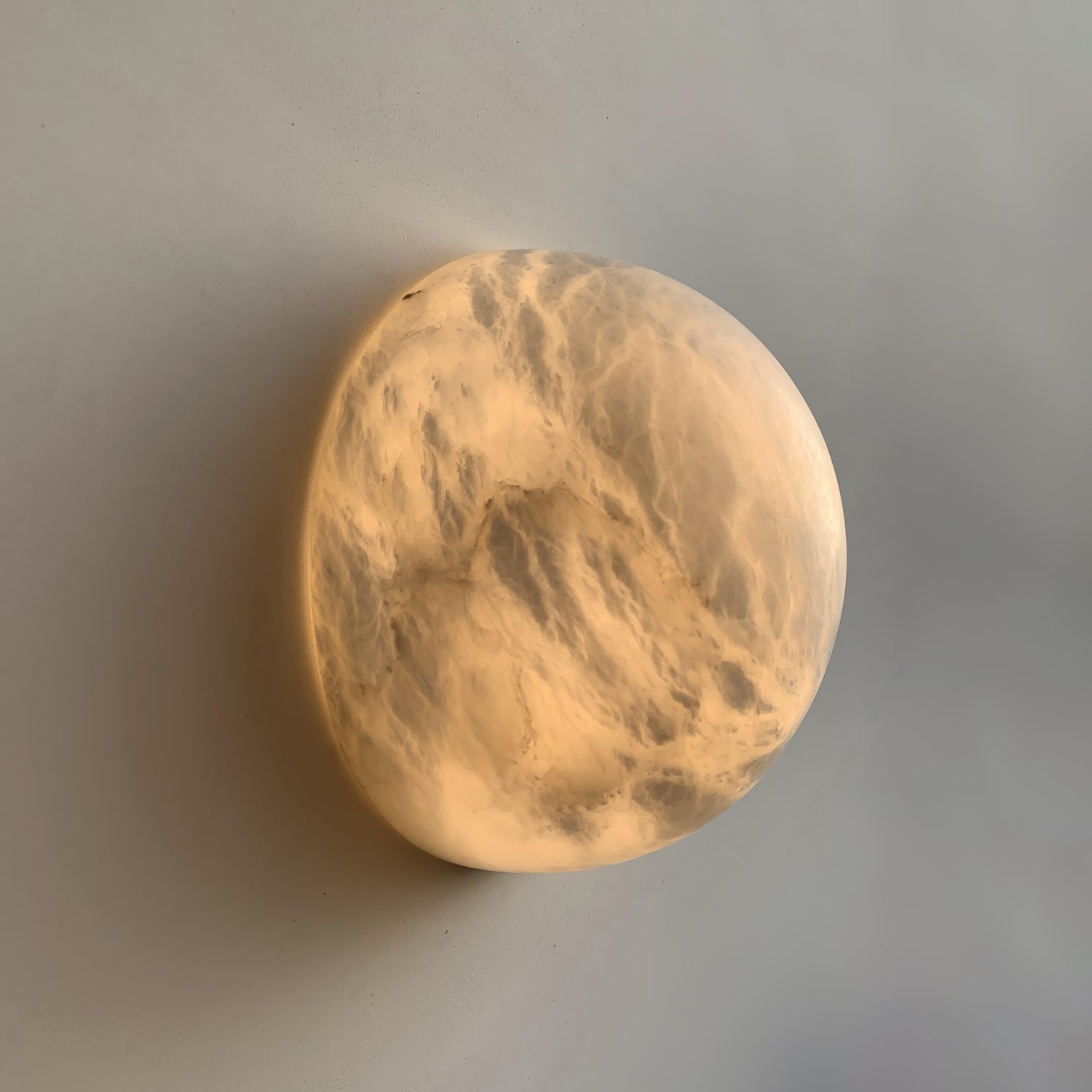 Snowflake Alabaster Wall Light Wall Light, Hardwired Wall Sconce, detail 6