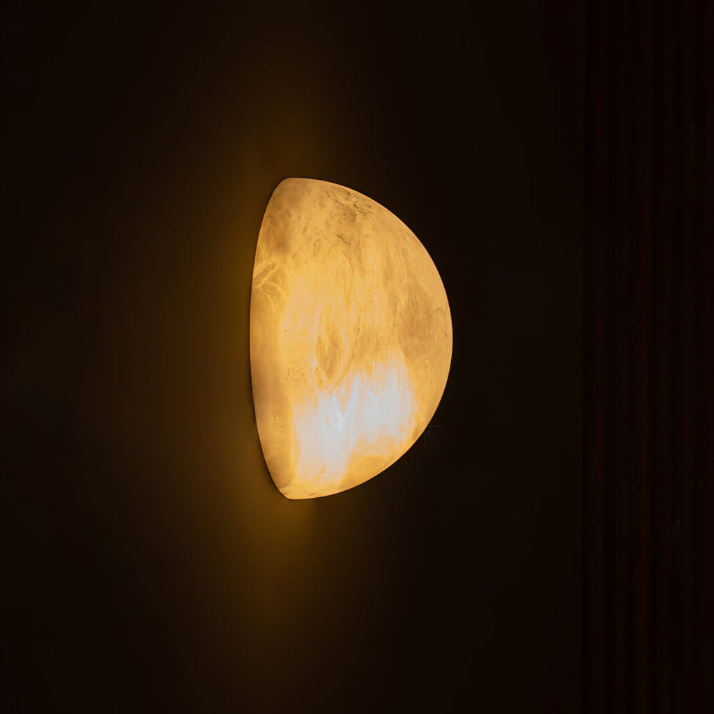 Snowflake Alabaster Wall Light Wall Light, Hardwired Wall Sconce, detail 14