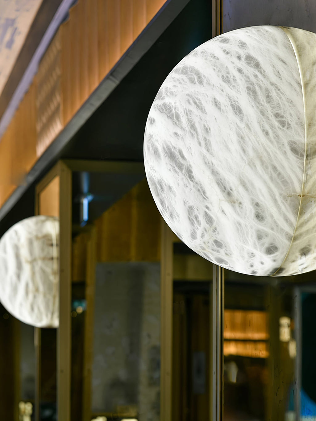 Snowflake Alabaster Wall Light Wall Light, Hardwired Wall Sconce, detail 18