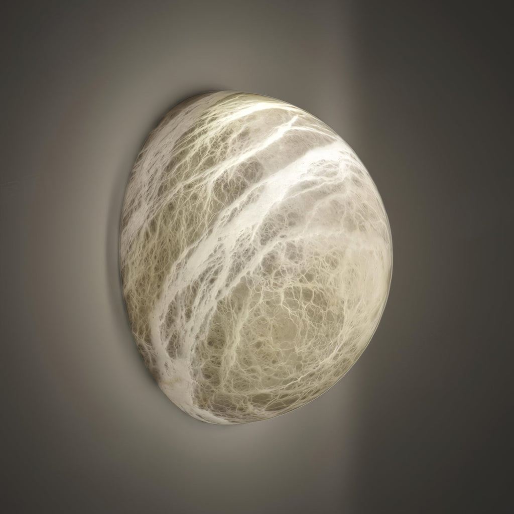 Snowflake Alabaster Wall Light Wall Light, Hardwired Wall Sconce, detail 16