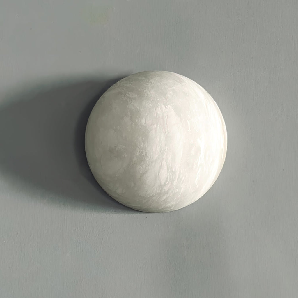 Snowflake Alabaster Wall Light Wall Light, Hardwired Wall Sconce, detail 19